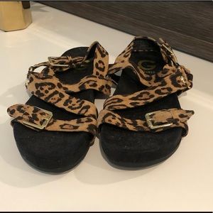 G by Guess leopard sandals